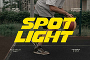 Spot Light - Wide Modern Font, a Sans Serif Font by Imoodev (Thumbnail 1 of 5)