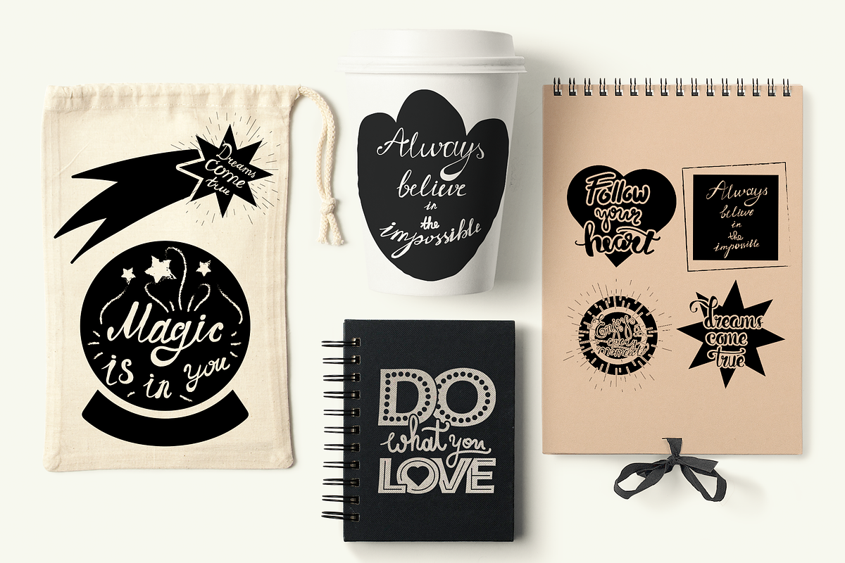95% OFF 50 Positive Handdrawn Quotes, an Animal Illustration by barsrsind (Photo 6 of 9)