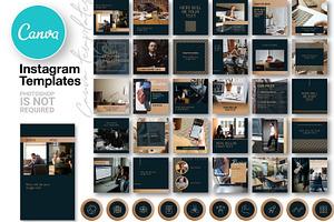 Dark CANVA Instagram Template N69