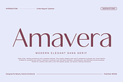 Amavera Modern Elegant Sans Font, a Sans Serif Font by Vadovastd (Thumbnail 1 of 9)