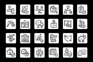 120 Hand Drawn Family Life Icons