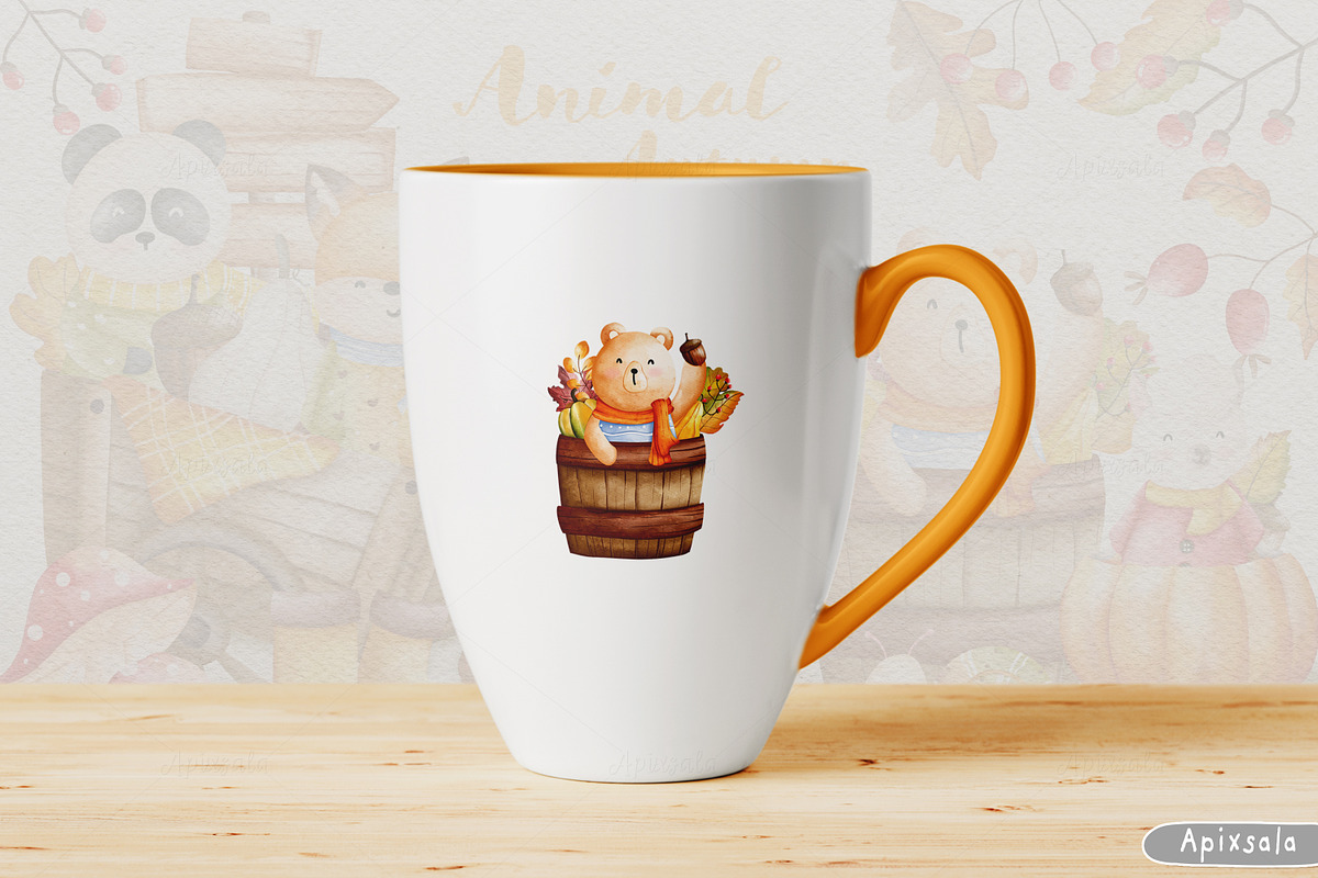 Autumn Animal Clipart, Fall Clipart, an Animal Illustration by Apixsala (Photo 15 of 15)