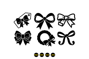 Elegant Ribbon Bow Clipart, an Illustration by designvectx