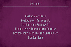 Hot Rod Modern Label Typeface