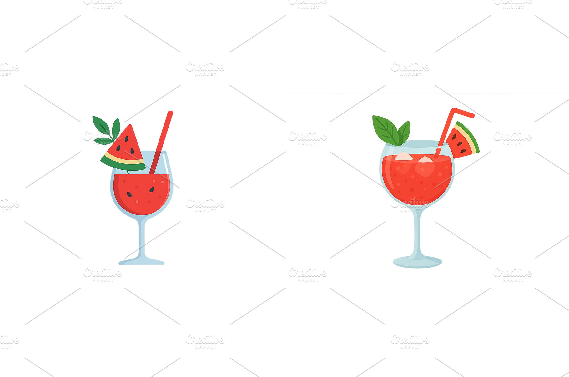 Refreshing watermelon drinks served, a Nature Photo by ZinetroN