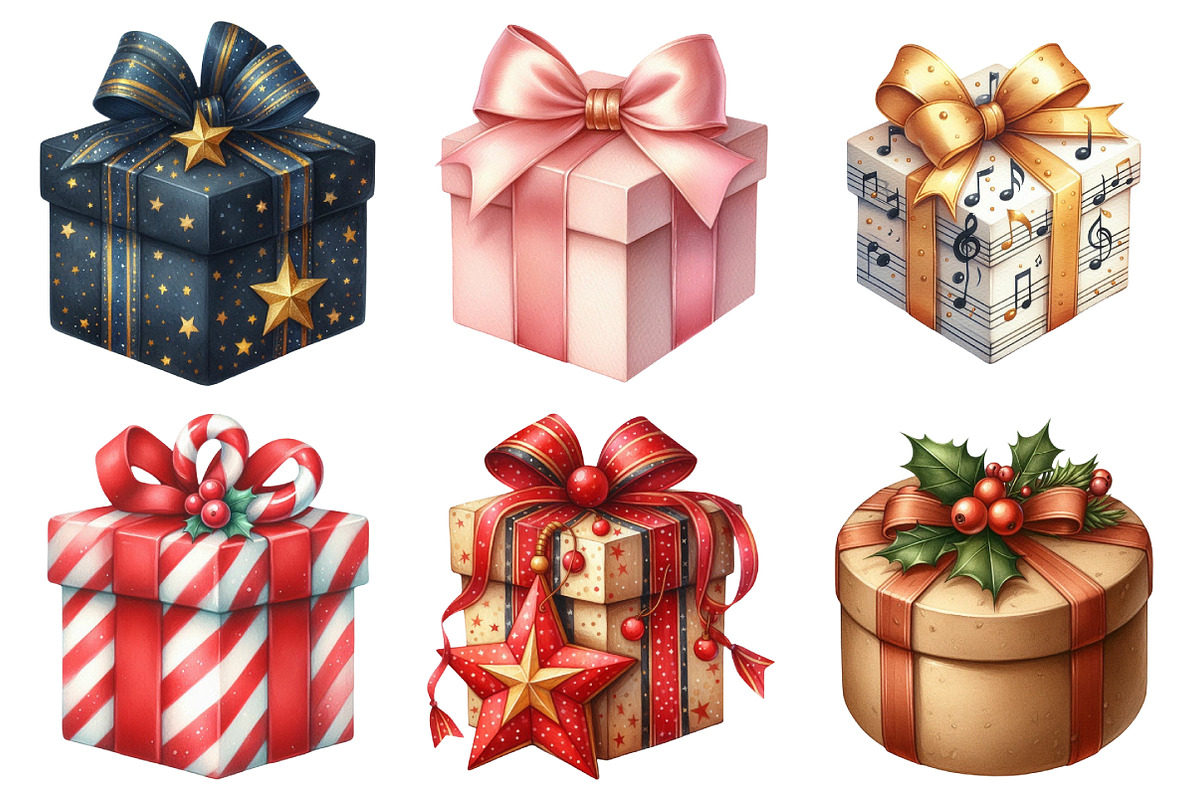 Christmas Gifts Clipart, an Illustration by Daily.Designs (Photo 5 of 5)