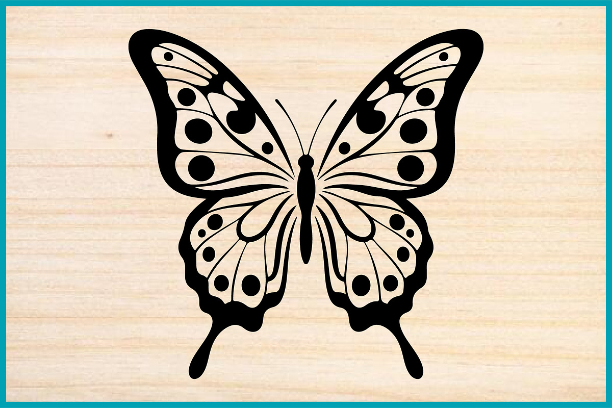 Butterfly Silhouette PNG Clipart Set, an Animal Illustration by Creativeshirt (Photo 3 of 4)