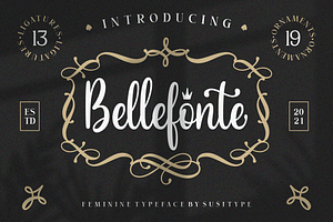 Bellefonte - Feminine Typeface