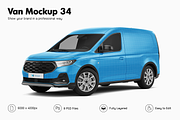 Van Mockup 34, an Advertising Mockup by Mockupix (Thumbnail 1 of 12)