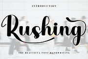 Rushing, a Handwritten Font by FreshTypeINK (Thumbnail 1 of 8)