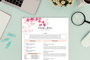 Water Color CV-Resume Tempalate *C, a Resume Template by Showy68 Template (Thumbnail 2 of 3)