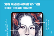 Perfect Portrait Procreate Brushes, a Brush Add-On by Riveros Illustration (Thumbnail 11 of 11)