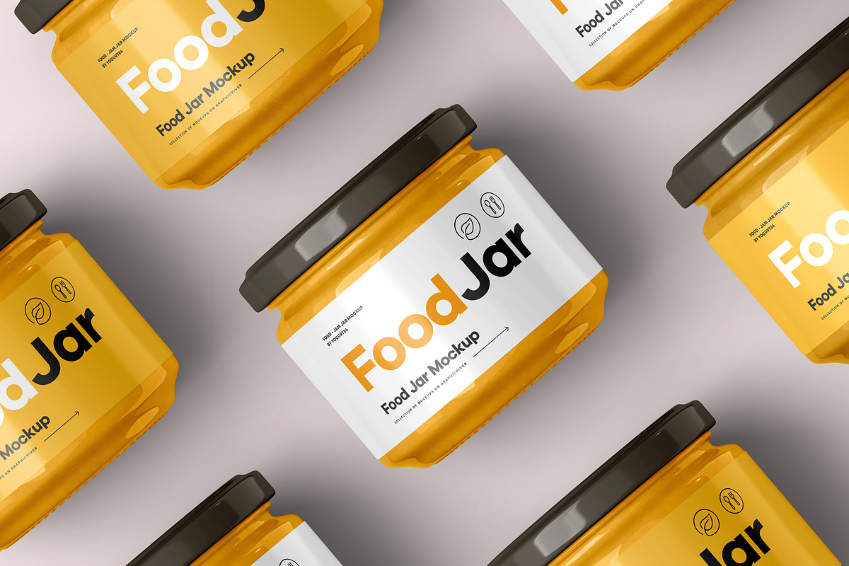 Food Jar Mock-up 2, a Cups & Container Mockup by Yogurt86 (Photo 10 of 10)