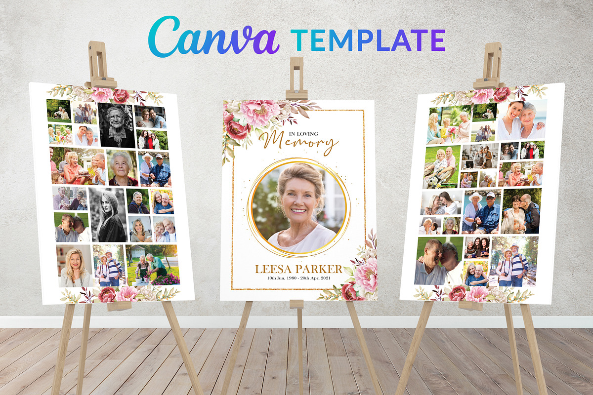 Funeral Photo Sign | Funeral Poster, a Poster Template by Designscozy (Photo 1 of 6)