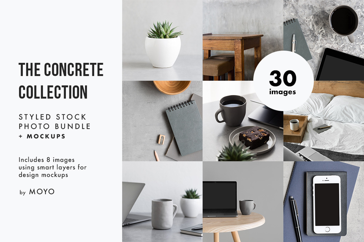 The Concrete Collection Photo Bundle, a Business Photo by Moyo Studio (Photo 1 of 13)
