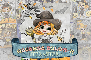 Halloween Reverse Coloring Pages