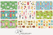 70 kawaii drinks seamless pattern, a Pattern Graphic by Poppy Lane Studio (Thumbnail 5 of 10)