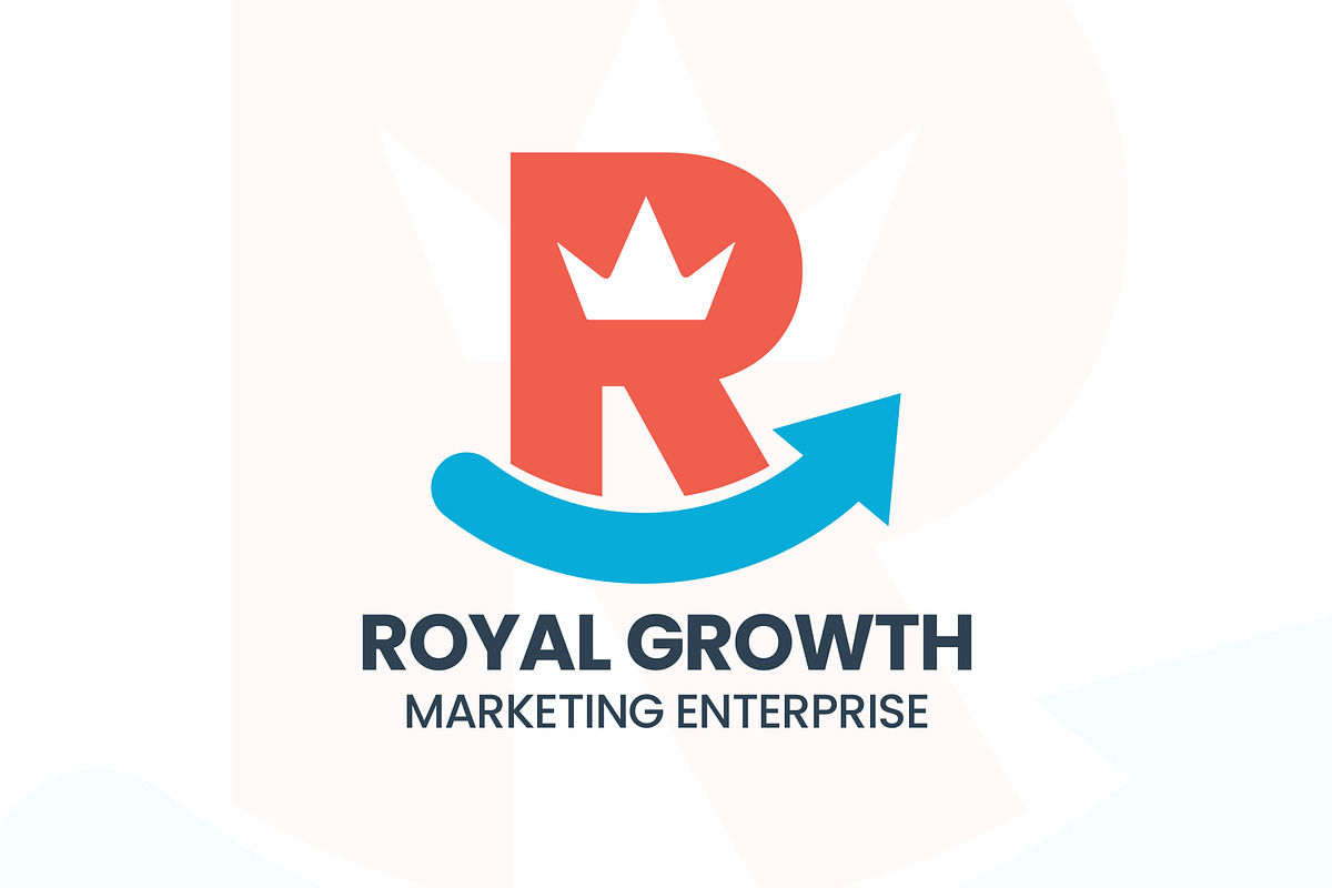 Royal Growth Marketing R Letter Logo, a Branding & Logo Template by Faisal Mehmood (Photo 1 of 4)