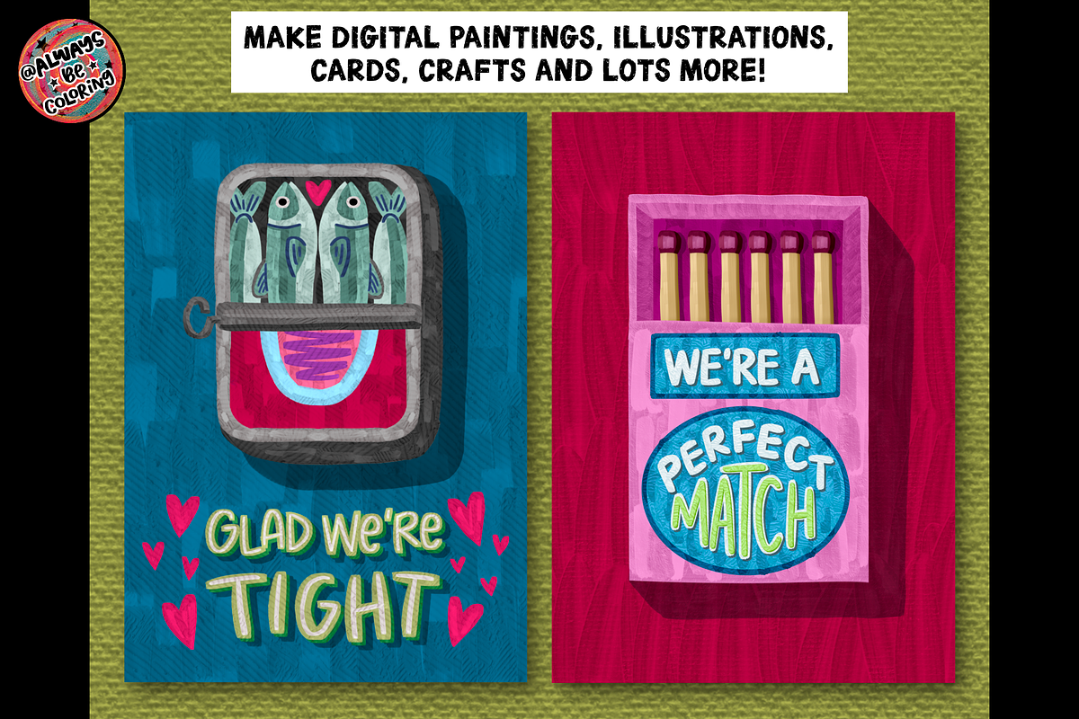 Procreate Impasto Thick Oil Paints, a Brush Add-On by AlwaysBeColoring (Photo 9 of 16)