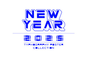 2025 Typography Style Visualized, a Poster Template by NJ Himel