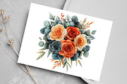 Autumn Wedding Flowers Bouquet, a Seasonal Illustration by Canvas Craft (Thumbnail 5 of 7)