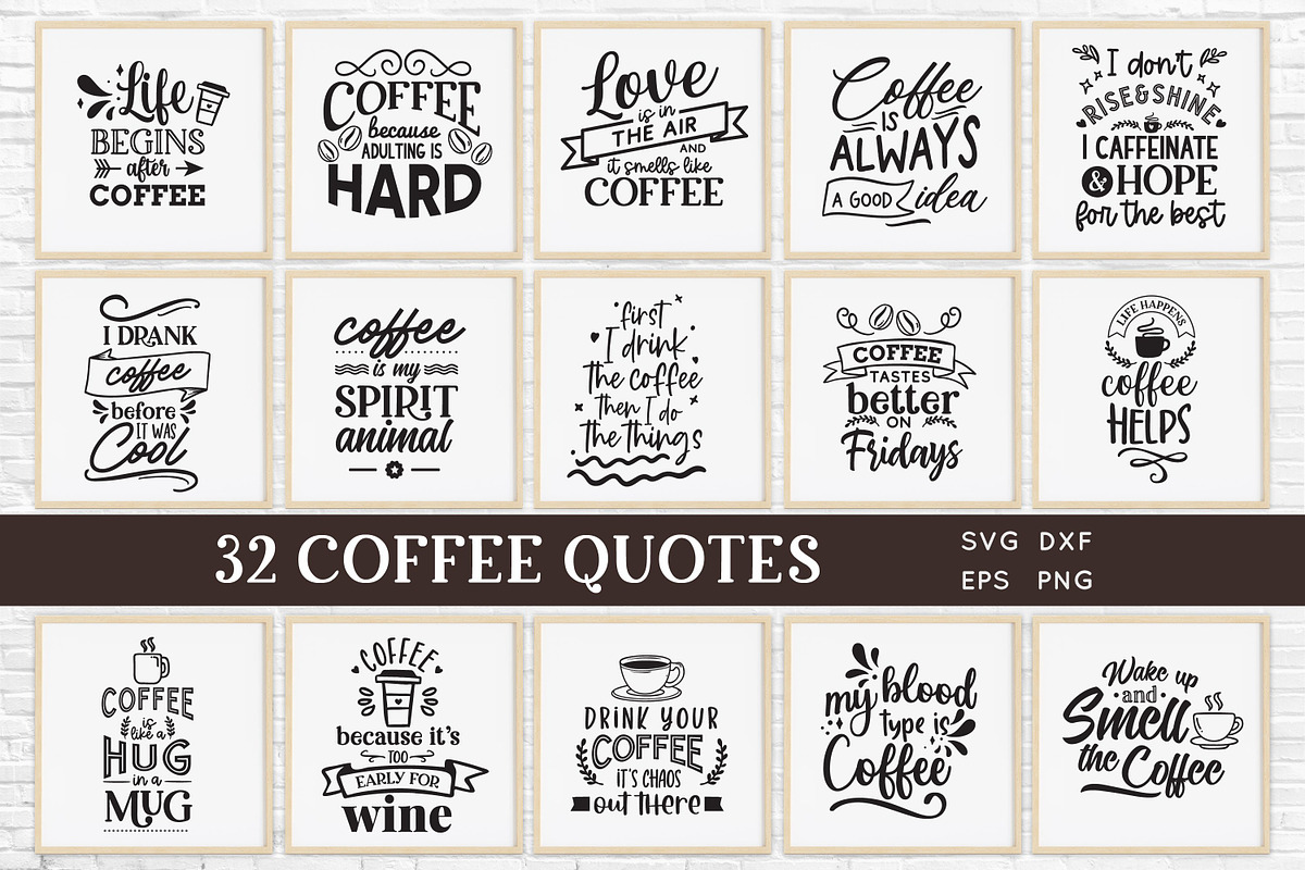 Coffee Quotes Mug Design Svg bundle, an Object Graphic by Peachycottoncandy (Photo 2 of 6)