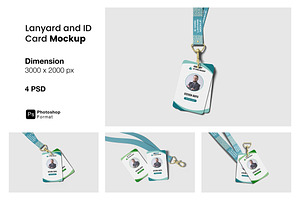 Lanyard and ID Card Mockup, a Product Mockup by ianmikraz