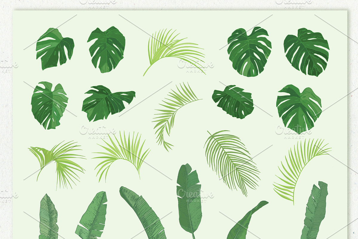 Flamingo in the Palm Leaves, a Pattern Graphic by GooseFrol (Photo 4 of 23)