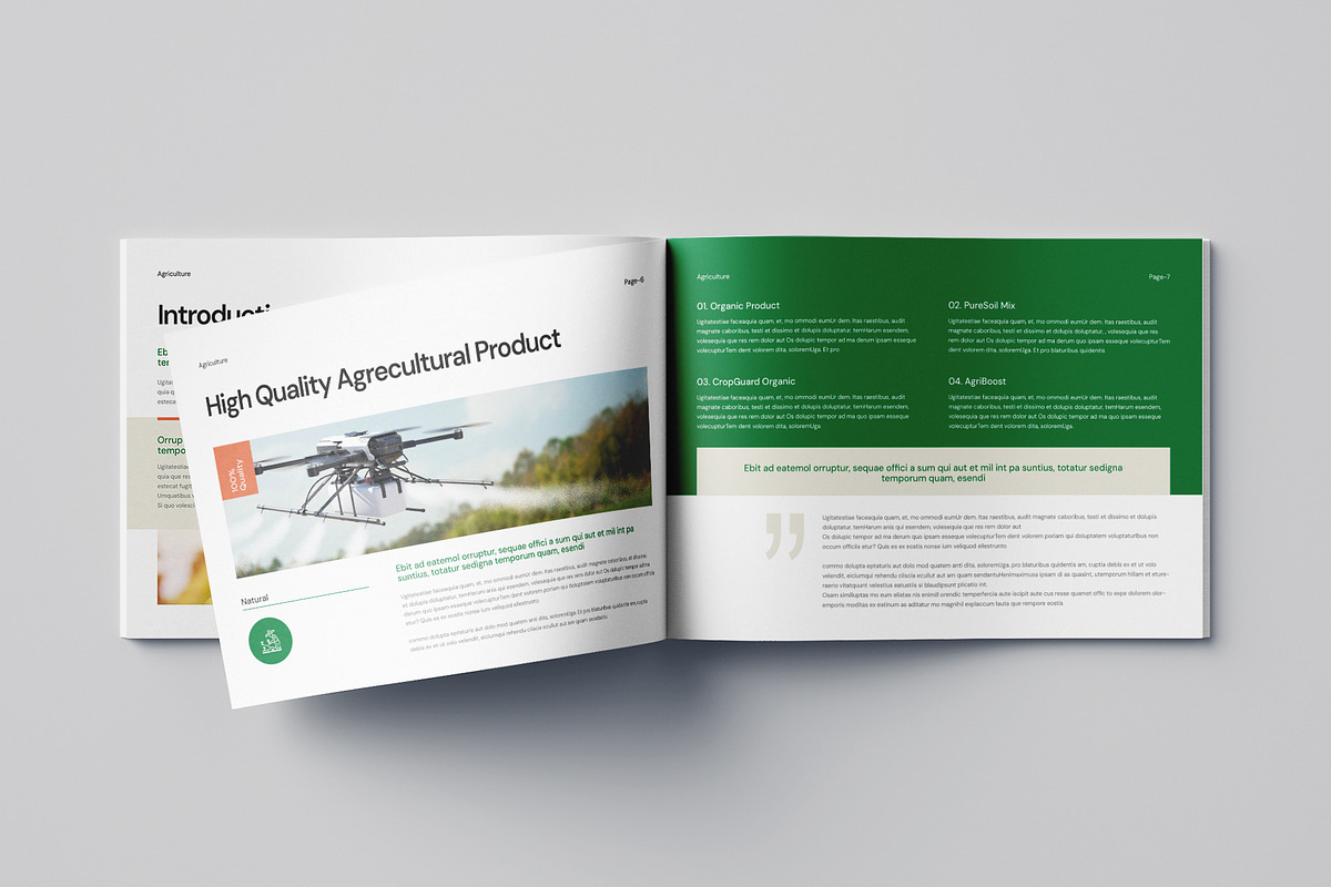 Canva Agriculture Landscape Layout, a Brochure Template by Pixelpick (Photo 8 of 9)