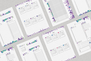 Printable Planner Set With Crystals