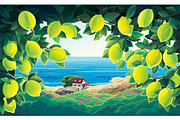 Summer fruity landscape, a Food Illustration by Countryside life (Thumbnail 7 of 13)