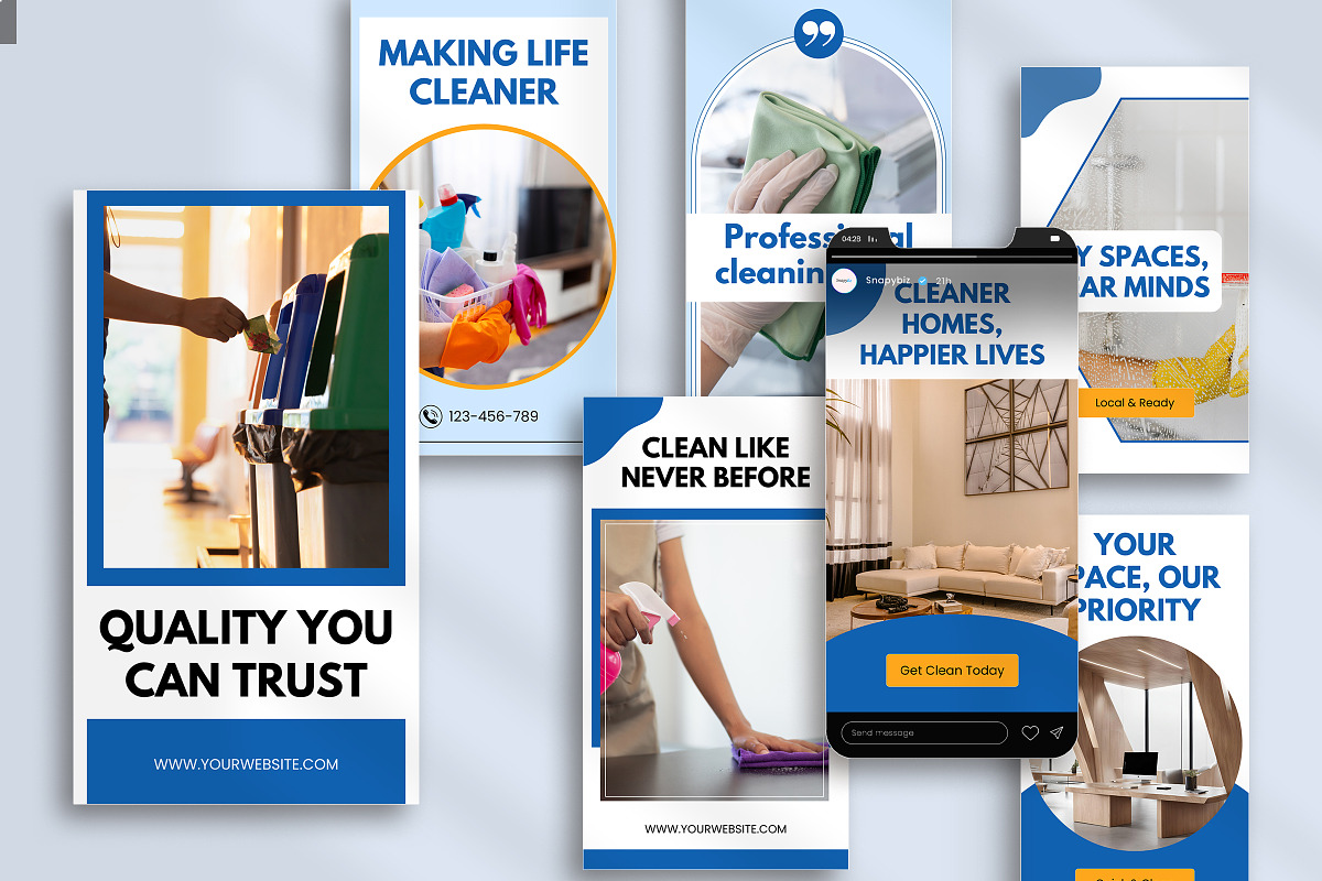 Cleaning Business Instagram Story, a Social Media Template by Snapybiz (Photo 10 of 10)
