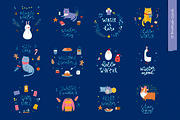 Cozy Winter. Clipart, pattern set, an Illustration by Mariart_i (Thumbnail 4 of 6)