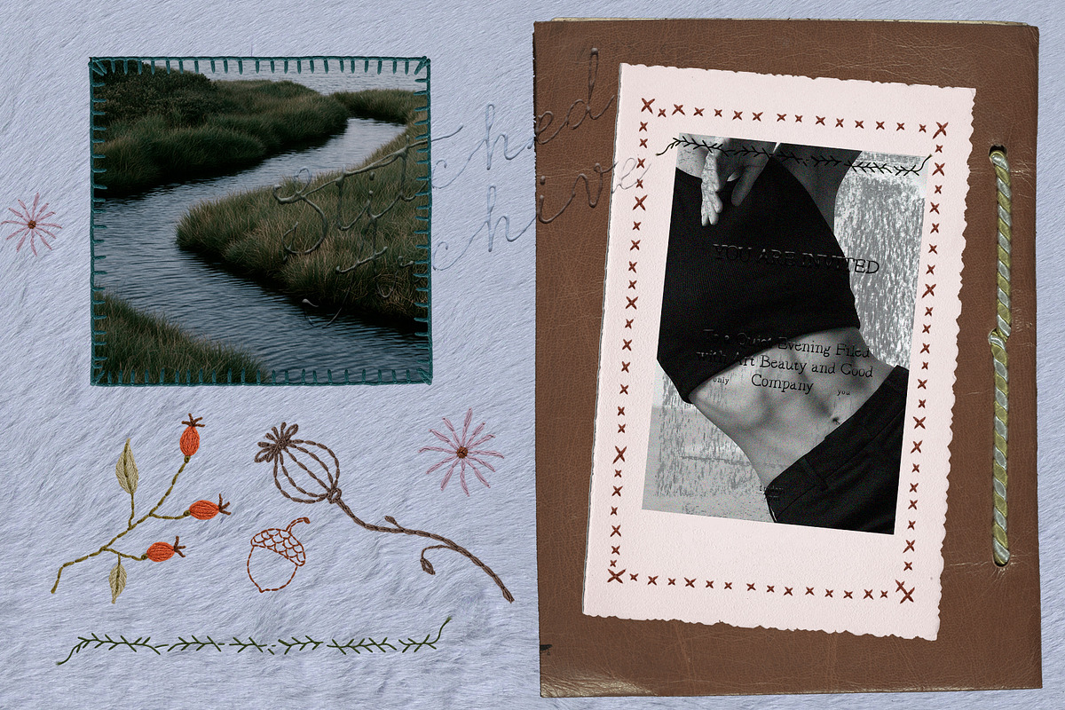 Stitched Archive Editorial Set, an Object Graphic by nadispasibenko (Photo 3 of 9)