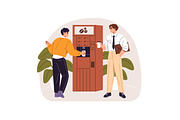 People on coffee break at work set, a Person Illustration by PaperTrident (Thumbnail 3 of 7)