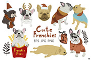 Frenchies, an Animal Illustration by Olillia (Thumbnail 1 of 7)