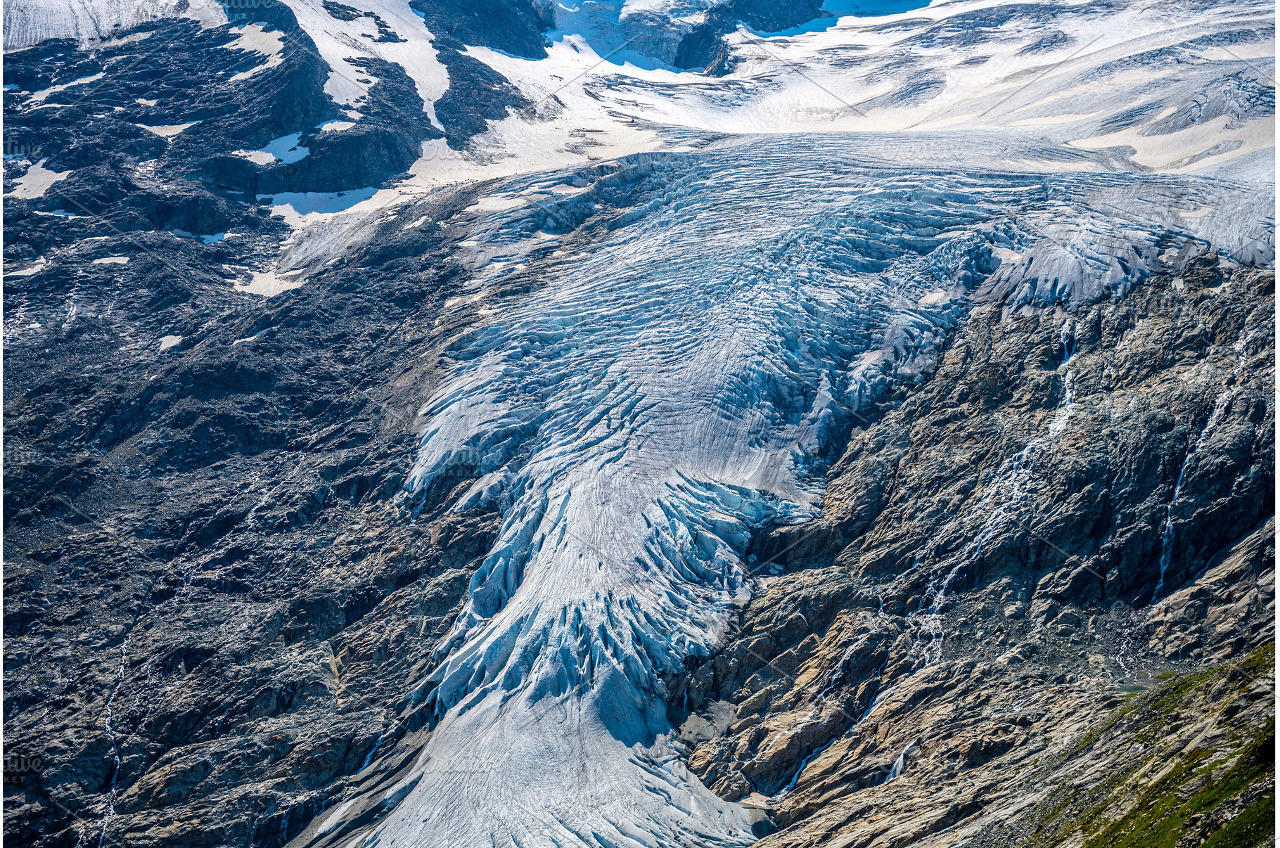 Mountain glacier in Austrian Alps, a Nature Photo by pytyczech