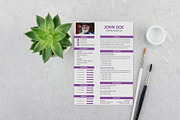 Modern & Minimal Resume Template, a Print Template by Annudesign (Thumbnail 3 of 8)