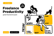 Freelance work illustration set, a Person Illustration by StonePic (Thumbnail 1 of 3)