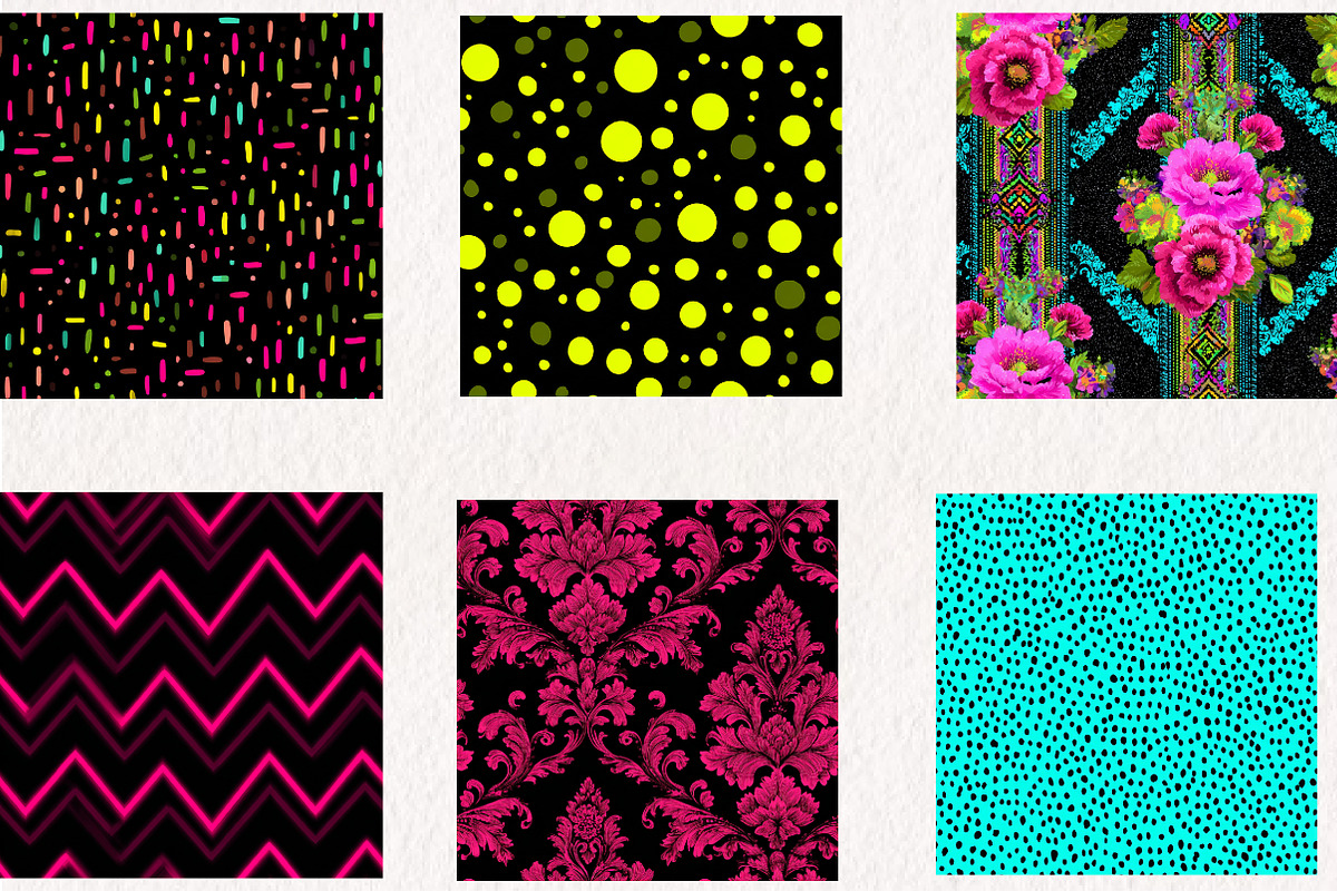 Neon Digital Papers, a Pattern Graphic by CreationArt (Photo 4 of 4)