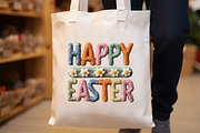 Latch Faux Yarn Happy Easter Day Bun, an Illustration by Designworld (Thumbnail 2 of 7)