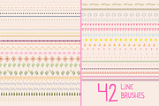 Line Pattern Procreate Brush Set, a Brush Add-On by Sometimes Crafter Studio (Thumbnail 2 of 3)