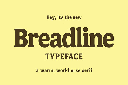 Breadline - Retro display typeface