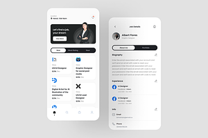 Over - Job Finder App UI Kit