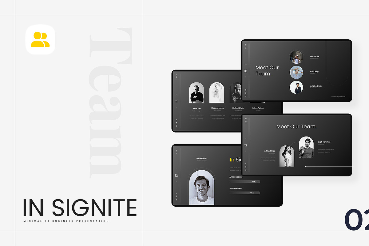 In Signite – Minimalist PowerPoint, a Presentation Template by Ermedia Studio (Photo 3 of 8)