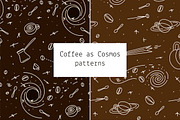 Coffee as Cosmos – Patterns, a Pattern Graphic by Lyolya Profitrolya (Thumbnail 1 of 3)