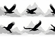 Flying Bird Silhouette Bundle, an Illustration by hafijul (Thumbnail 5 of 10)