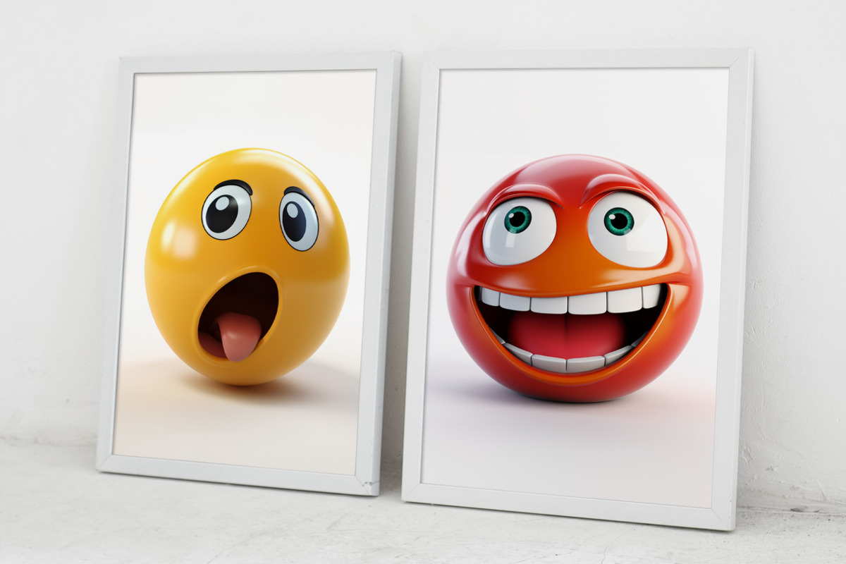 Smiling Face Emojis. 35 images, an Object Illustration by Handmadefont (Photo 10 of 10)