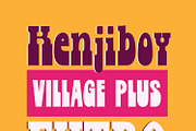 kenjiboy Village Plus, a Font by kenjiboy (Thumbnail 1 of 10)