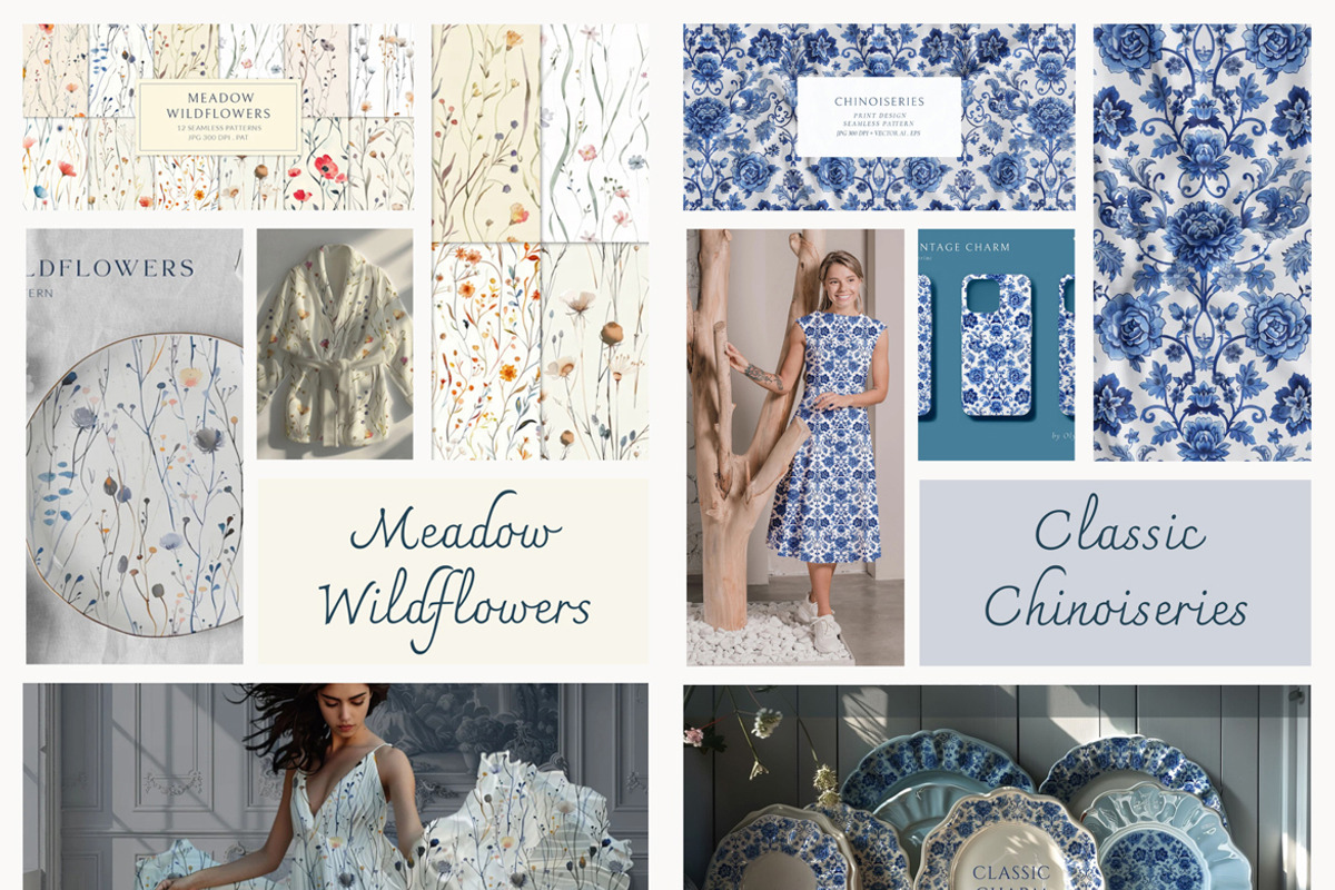 500+ Seamless Patterns Bundle, a Pattern Graphic by Olya Creative (Photo 9 of 31)